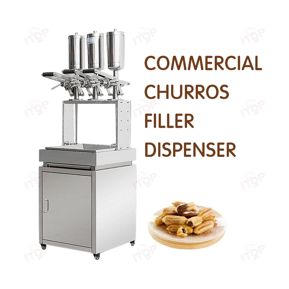 5L*3 Commercial Churro Filler For Spanish Churros Stuffing Jam Dispenser