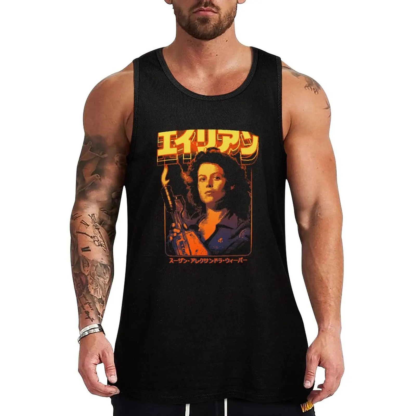 Alien: Ellen Ripley Tank Top summer 2024 Japanese t-shirt Men's clothing brands