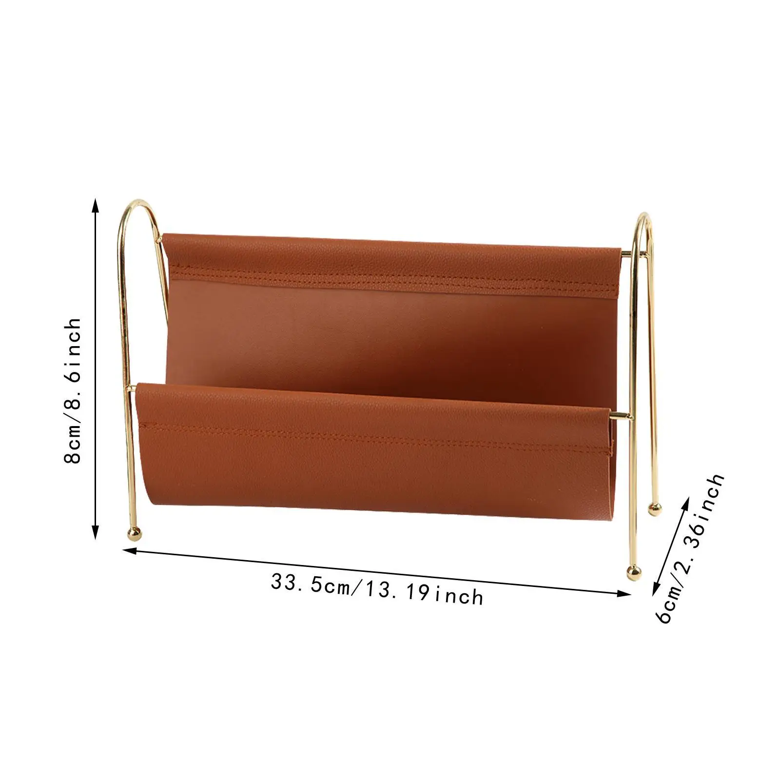 Magazine Rack Album Multipurpose Metal Frame Stable Support Magazine Storage Basket for Home Dining Room Bedroom Office Nursery
