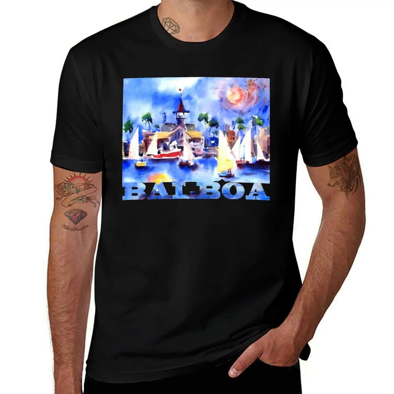 Balboa Sails T-Shirt Summer Fashion Casual Tee Shirt T-Shirt