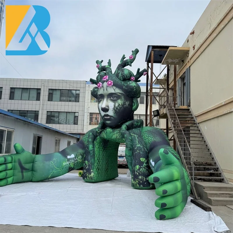 

Customized Music Festival Huge Inflated Mascot Figure Stage Backdrop for Decoration Toy