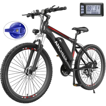 Image Electric Bike for Adults with 750W Peak Motor, 48V 499Wh Ebike, Up to 55 Miles,  26'' Gladiator Electric Mountain Bike