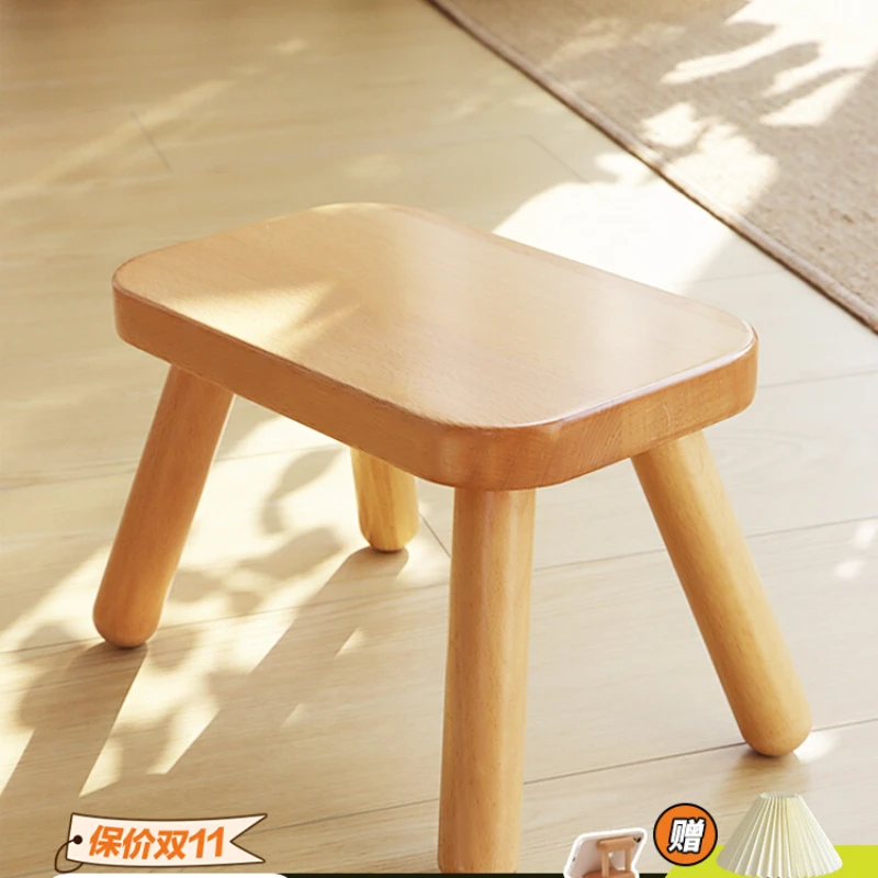 

Little Joe made wood toast/beech wood stool solid wood beech wood stool cute simple children's simple portable camping stool