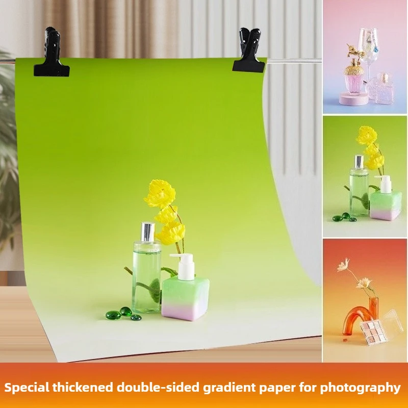 

57*87 см градиентные цвета фоны для фотосъемки двусторонние фото фоны обои студийные водонепроницаемые продукты реквизит для фотосъемки
