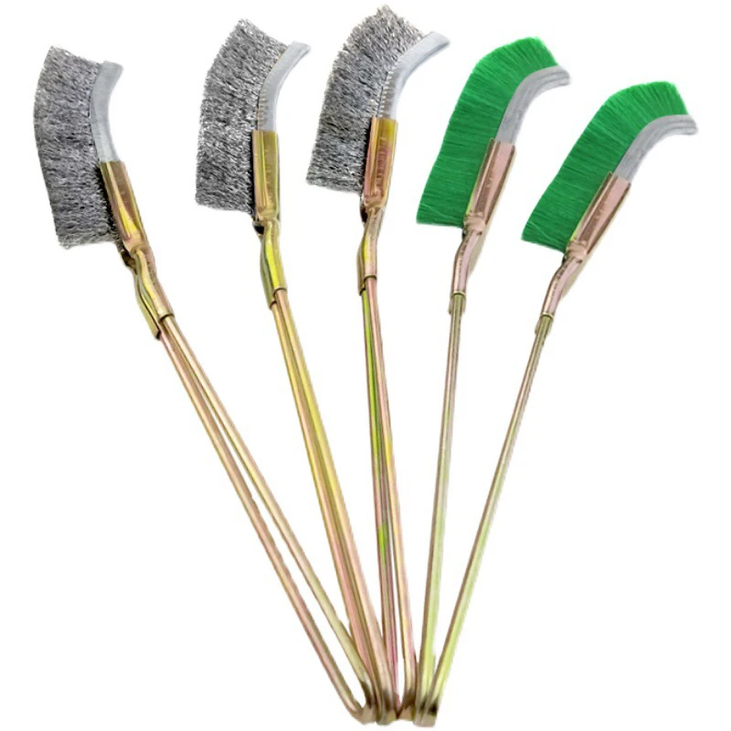 23cm Steel Wire Brush Aquarium Algae Cleaning Brush Nylon Brush Aquarium Cleaner Fish Tank Stain Cleaning Tools Accessories