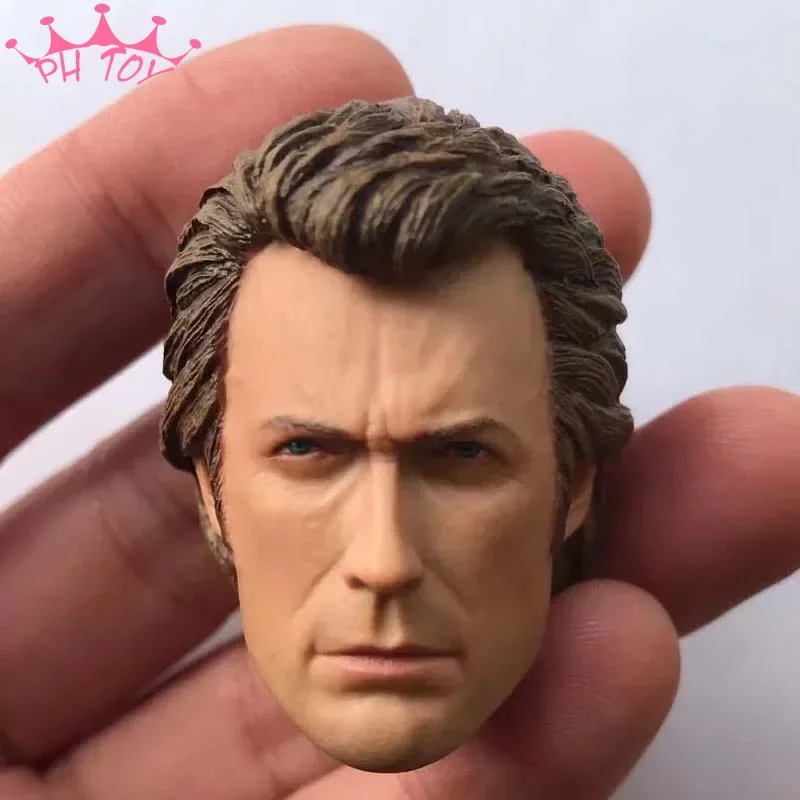 1/6 Scale Harry Callaha Head Carving Dirty Harry Clint Eastwood Head Sculpt Without Neck for 12in Action Figure Toy