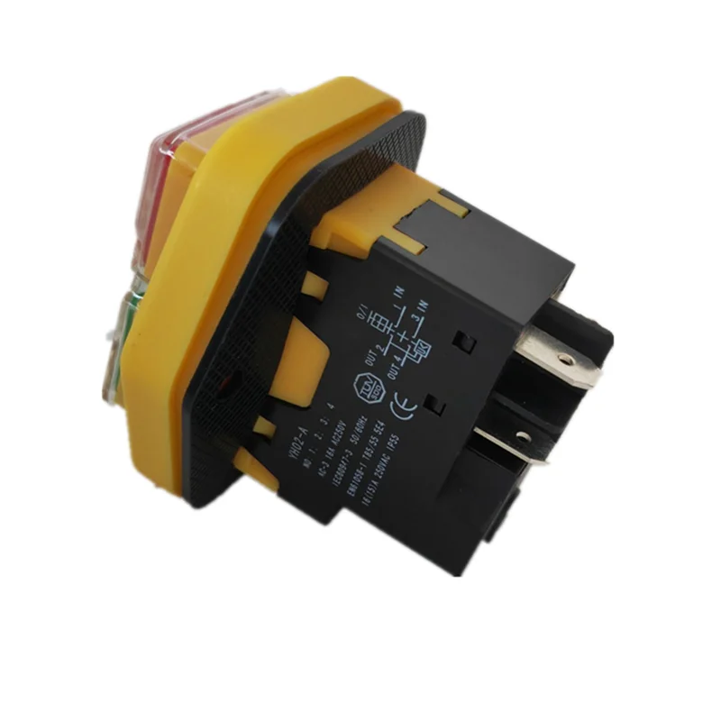 1PC แม่เหล็กไฟฟ้าสวิทช์เริ่มต้นสวิทช์กันน้ำเครื่องมือสวิทช์16A250V 4Pins/5Pins สามารถเปลี่ยน KJD17B