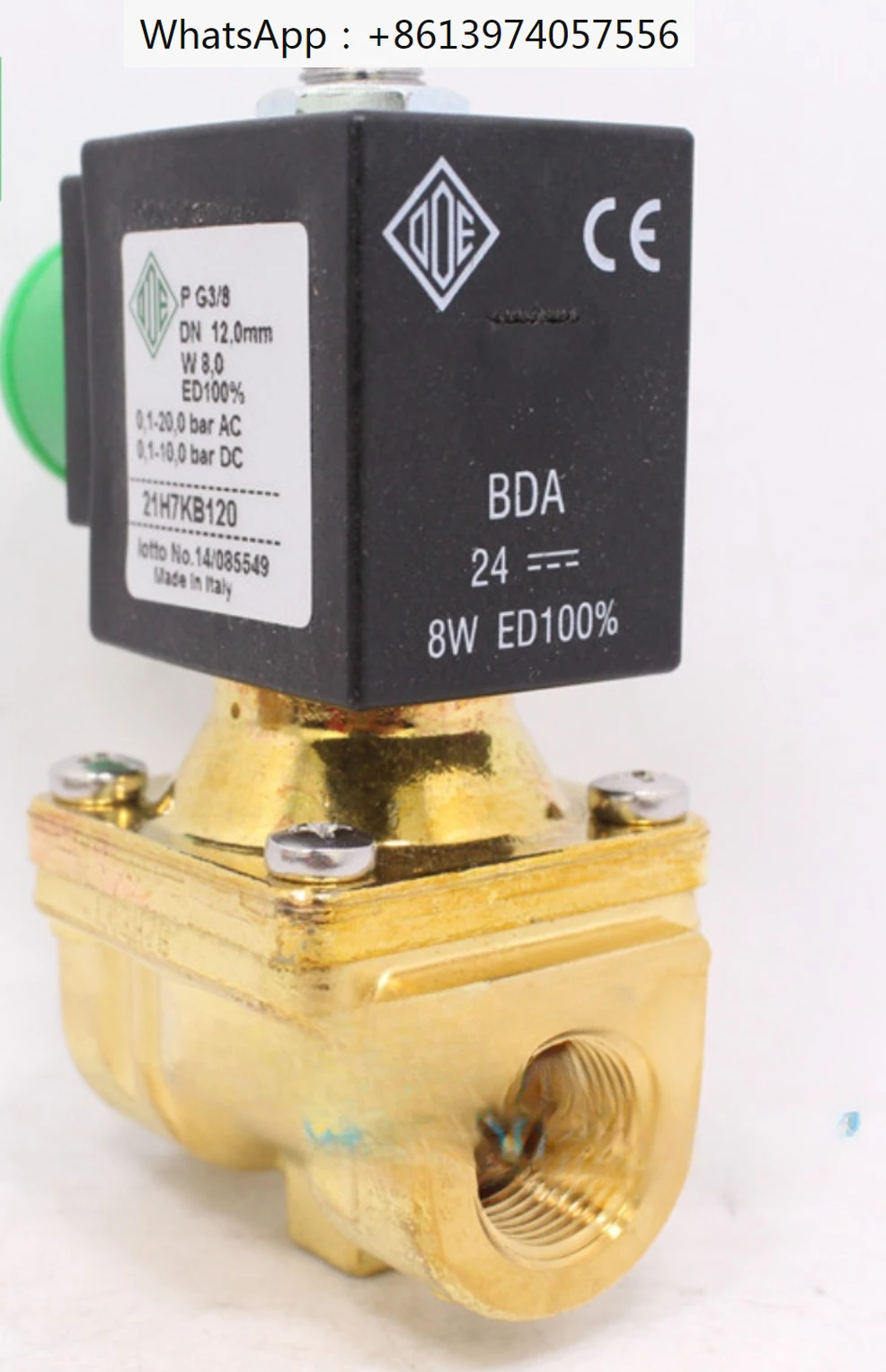 Imported solenoid valve brass two normally closed 21H7KB120 3 minutes 110V 220V