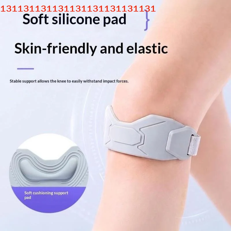 Adjustable Patella Knee Stabilizer Strap Breathable Shock Absorption for Running Golf Bowling Leisure Sports Knee Support