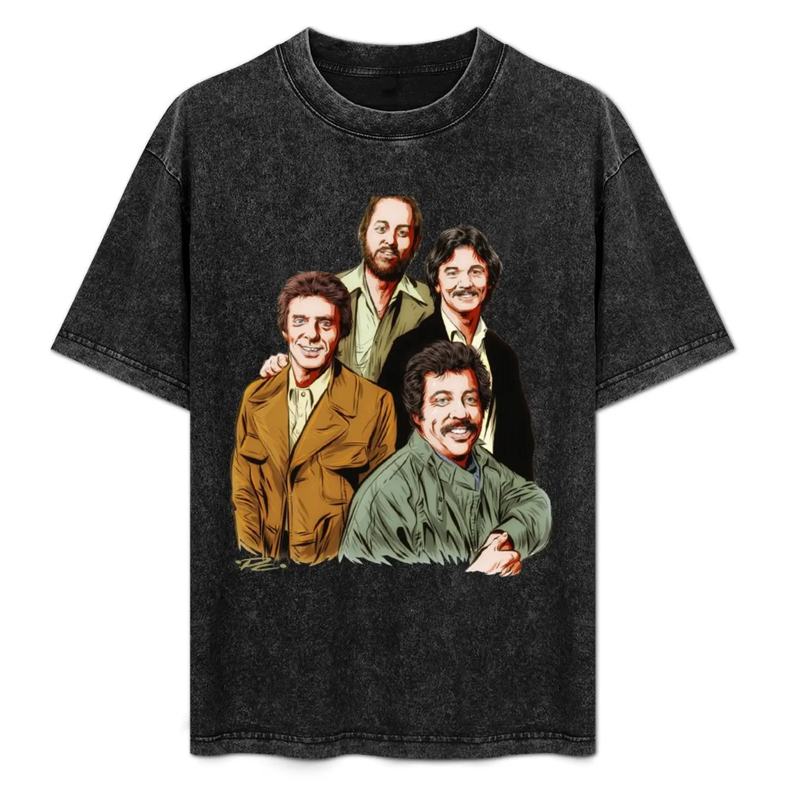 The Statler Brothers - An illustration by Paul Cemmick T-Shirt funny shirt cotton mens graphic t-shirts funny