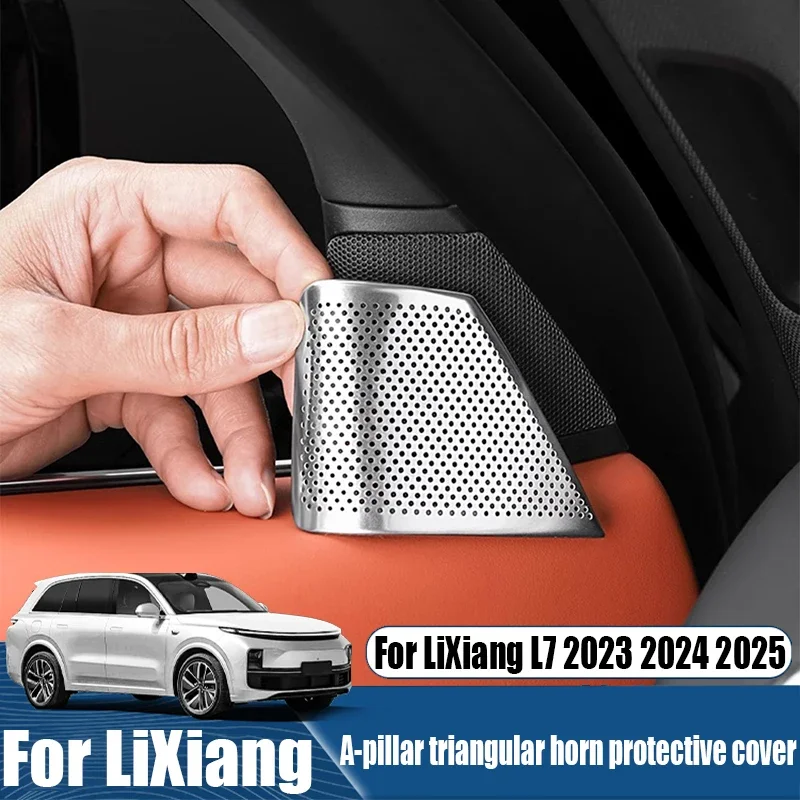 For LiXiang L6 L7 L8 L9 2024 2025 modified A-pillar triangular horn protective cover automotive interior decoration accessories
