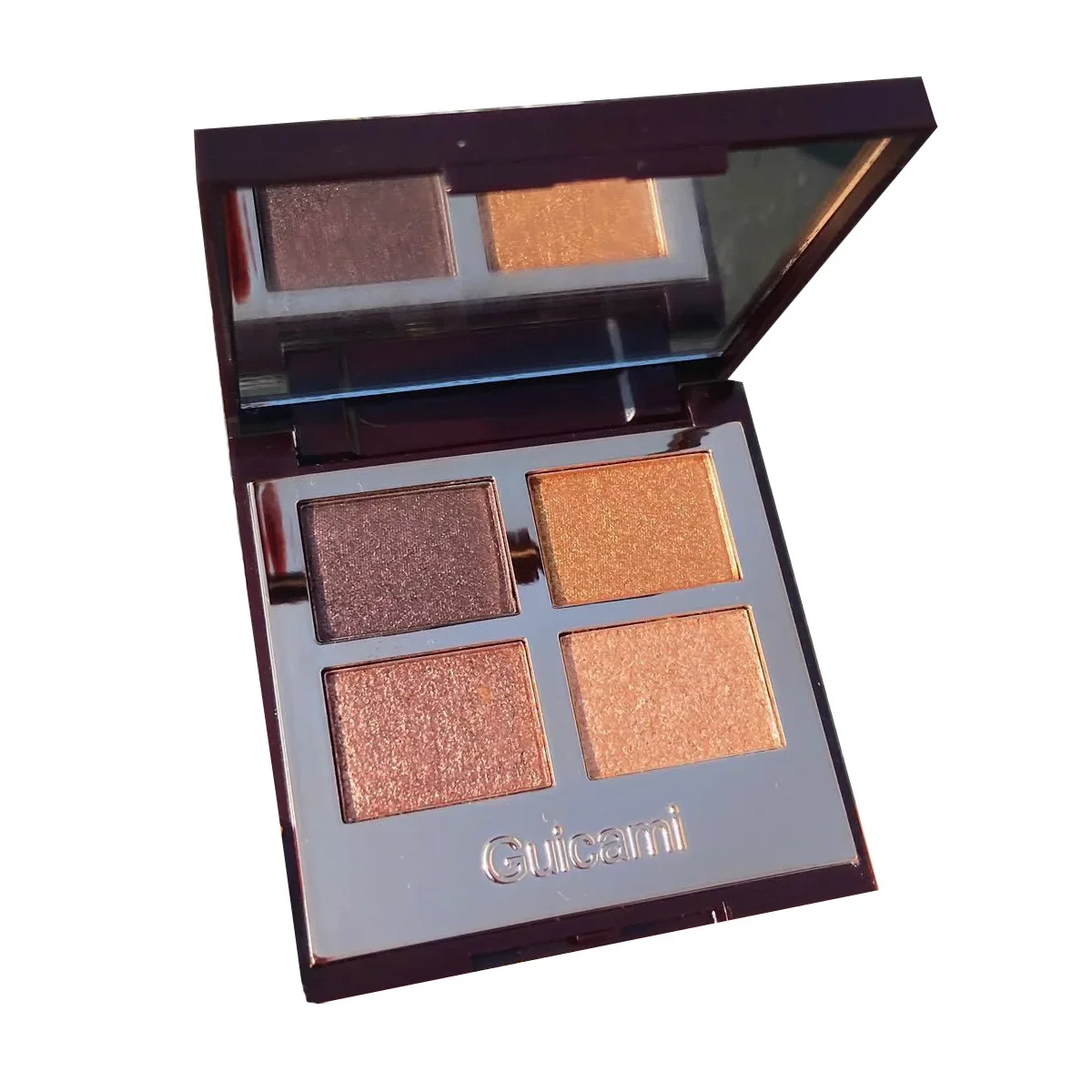 GUICAMI Four-color Eyeshadow Tray Pillow Mute Color Is Not Easy To Take Off Makeup Portable Lasting Makeup Eyeshadow Palette