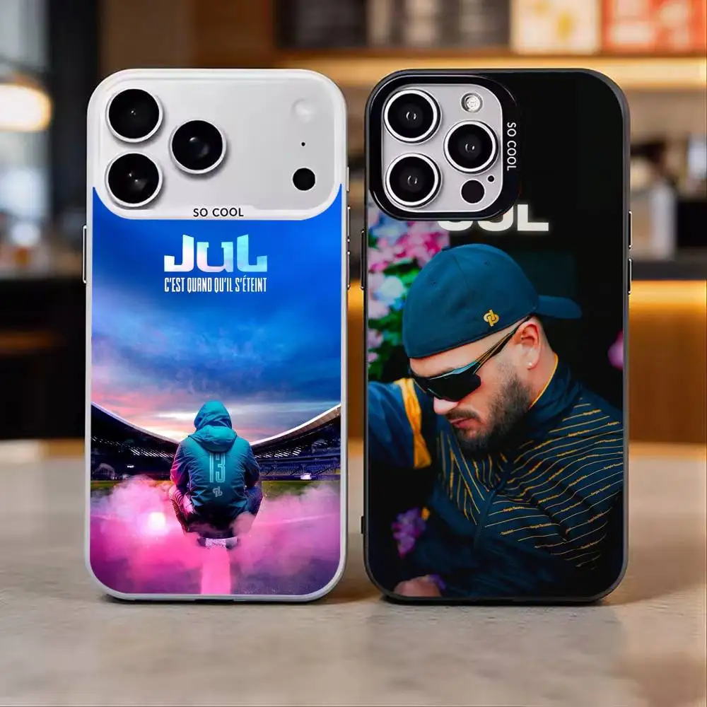 JuL R-Rapper C'est Pas Des Lol  Black IMD Phone Case for iPhone 17 16 15 14 13 12 11 Pro Max Plus Air Mini Cover