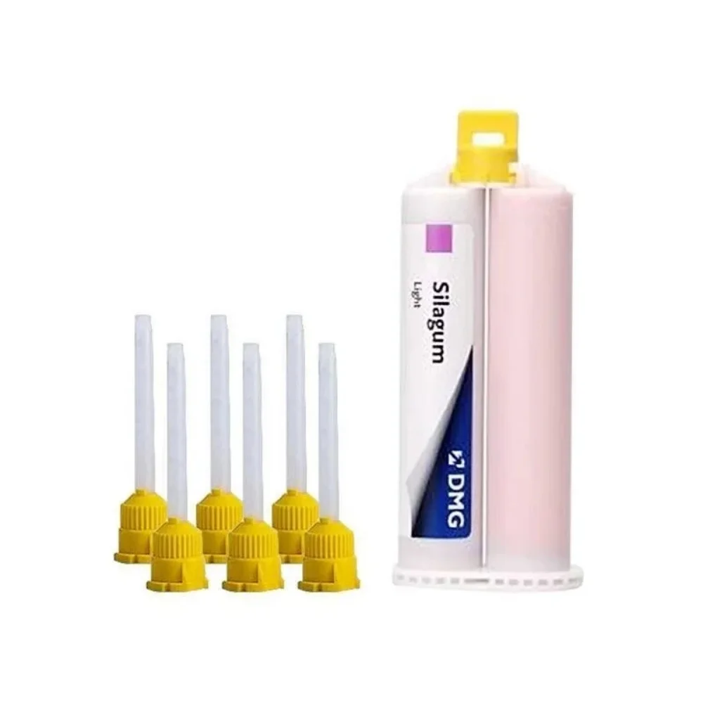 DMG Silagum Light Weight 50ml Ink Box Permanent Denture Implant Prostheses Reliner Partial Fixed Restoration Dentistry Material