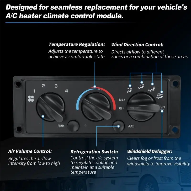 A95E-3518703C93 HVAC A/C Heater Climate Control Switch Panel Module