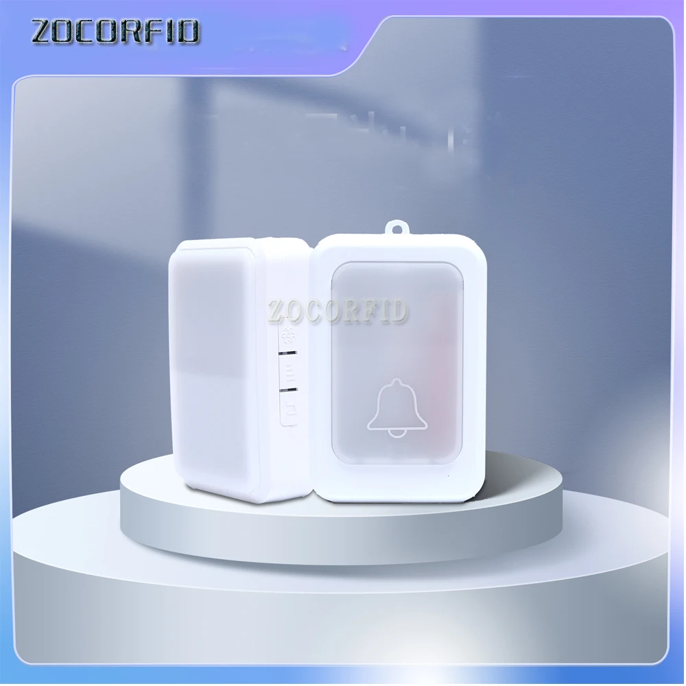 

Беспроводной дверной звонок с дистанционным управлением AC220V, цветной мигающий пейджер для обслуживания глухих пожилых людей на большие расстояния