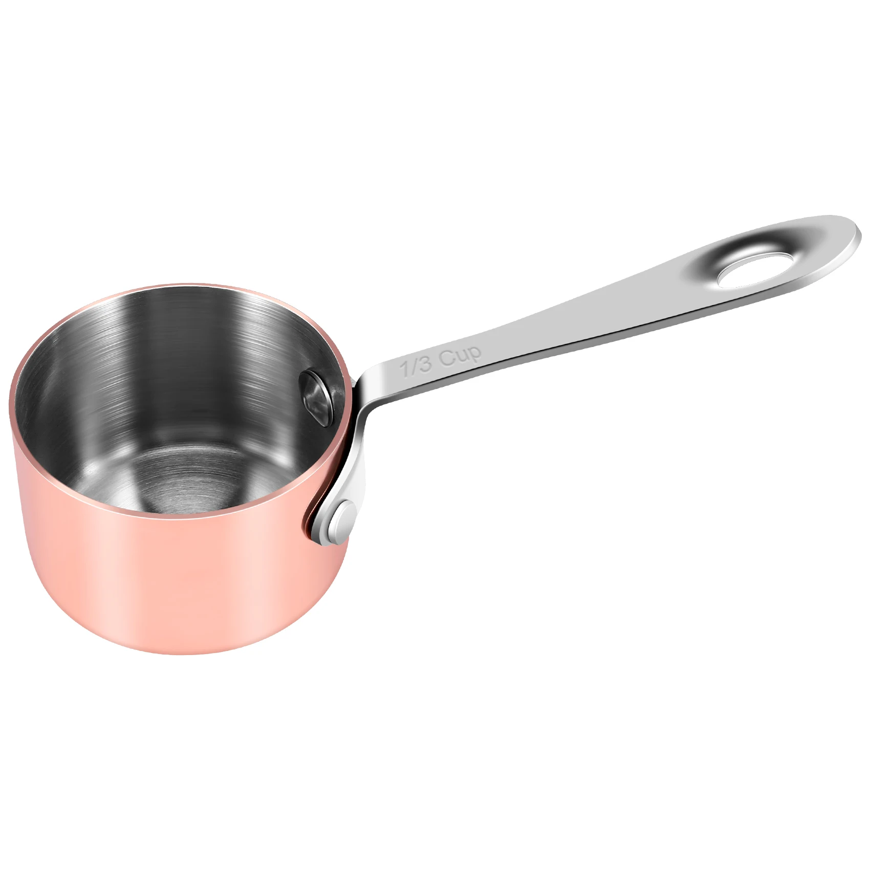KSOL Gravy Boats Copper Plated Sauce Cup Milk Cup French Fries Sauce Cup Western Restaurant Special Copper Pot 3.8cm