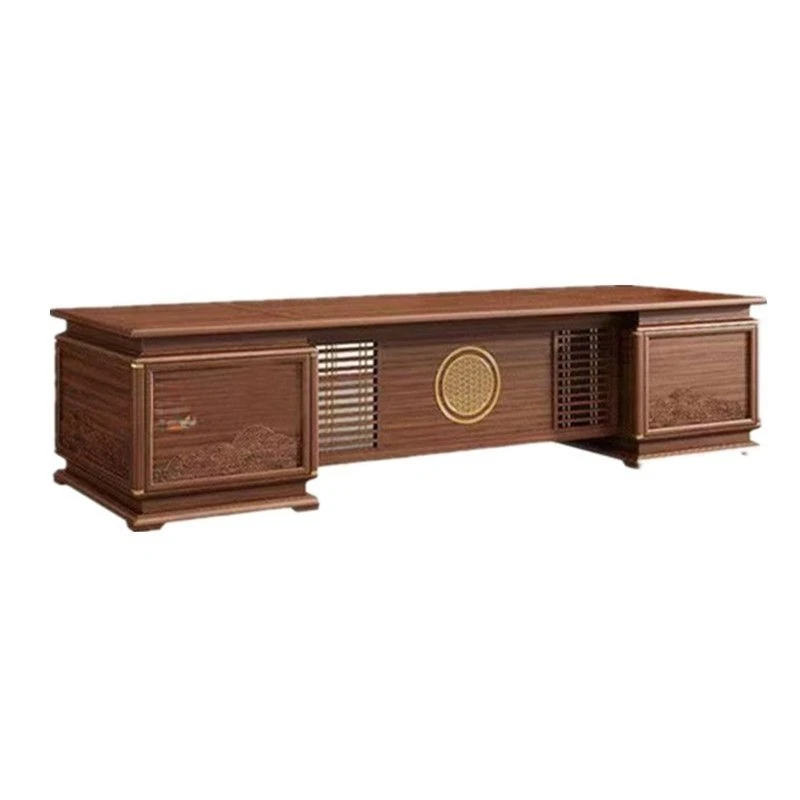 

New Chinese-style desk, solid wood big class table, ebony wood