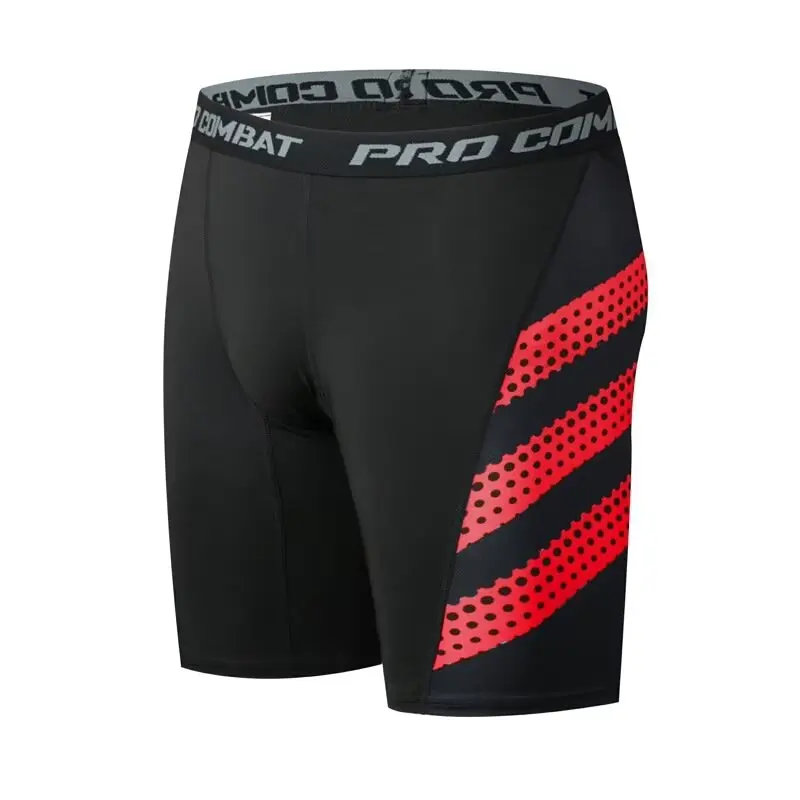 Tight sports underwear men's five point shorts high stretch breathable basketball leggings running fitness training shorts