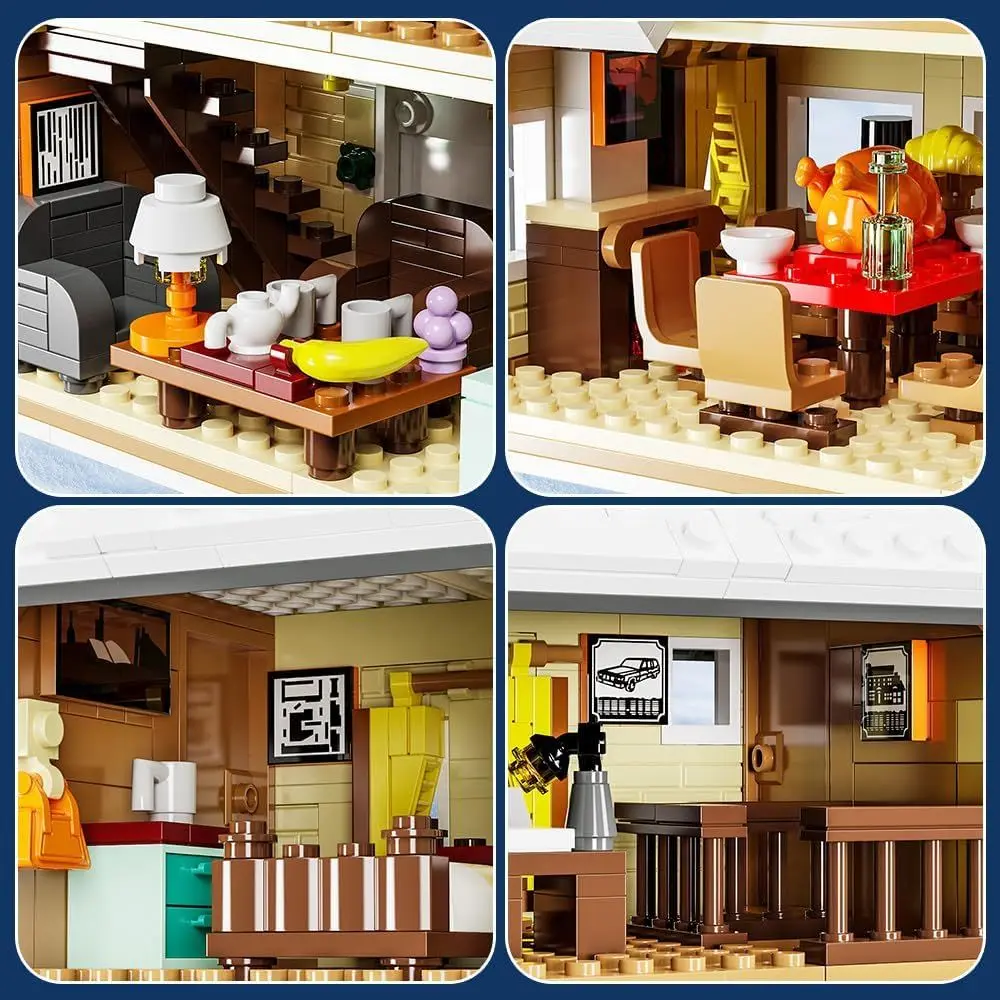 ชุดสร้างหมู่บ้านคริสต์มาส: ชุดบ้านวันหยุดพร้อมชิ้นส่วน 1,431 ชิ้นสำหรับผู้ใหญ่และวัยรุ่น