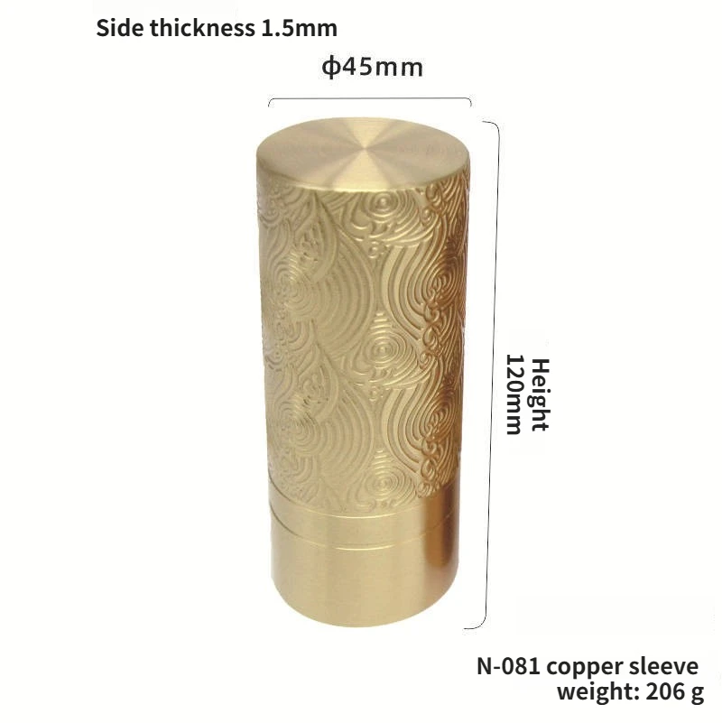 2pcs Carved Copper Sleeves Modern Furniture Hardware Accessories New Chinese Style Mahogany Chairs Leg Stools Brass Foot Sleeves