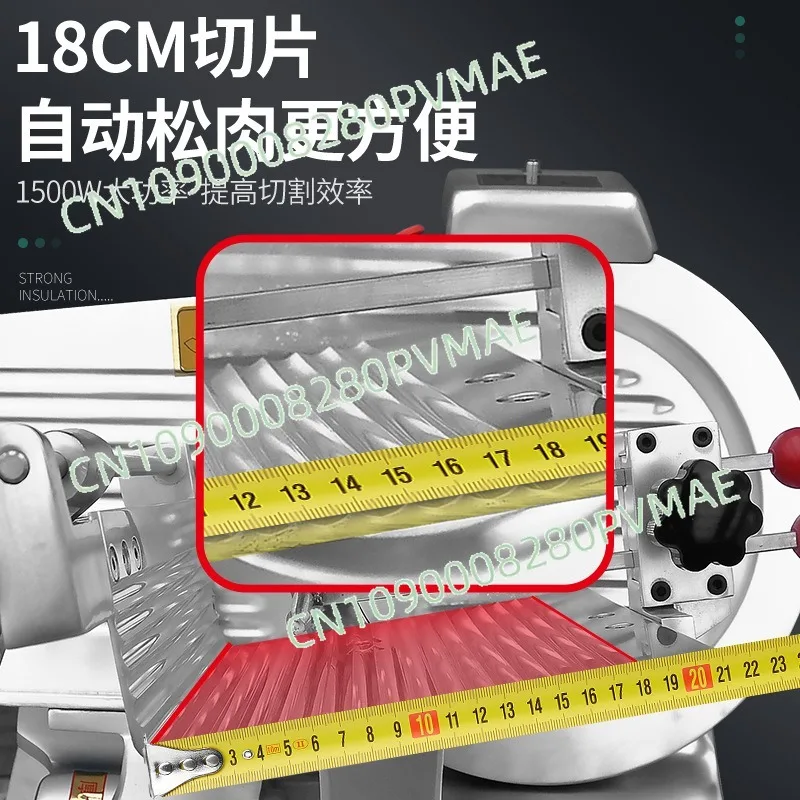 10/12 Inch Commercial Automatic Frozen Meat Slicer Lamb Beef Roll Cutting Machine for Hot Pot