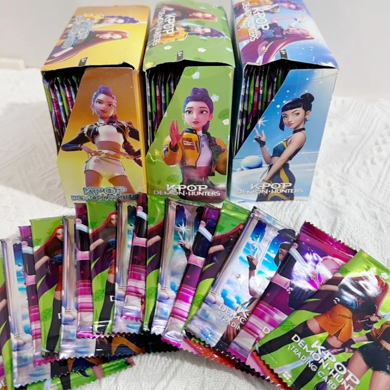 Kpop – boîte aveugle de cartes à collectionner, Huntrix Rumi Mira Zoey, personnage Laser Flash, sac mystère, cadeau Surprise