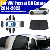 Full Coverage Sunshades For Volkswagen VW Passat B8 Estate 2014-2023 Car Accessories Windows Visor Privacy Cover Black Foldable