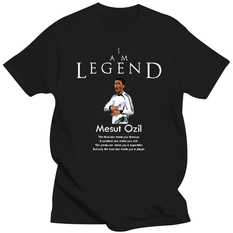 

Mesut Ozil Germany Legend Soccerer Futbol T-Shirt 2017 New 100% Cotton Top Quality Top Tee Fashion Men T Shirt