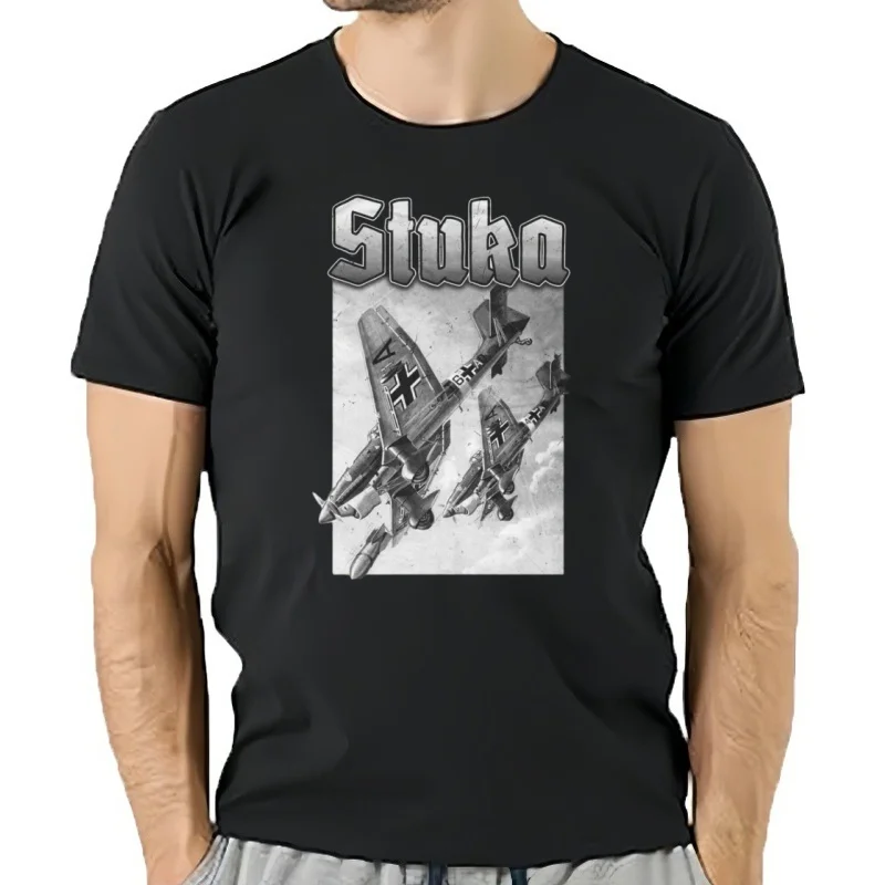 Stuka-Camiseta de moda WW2 para hombre, Luftwaffe