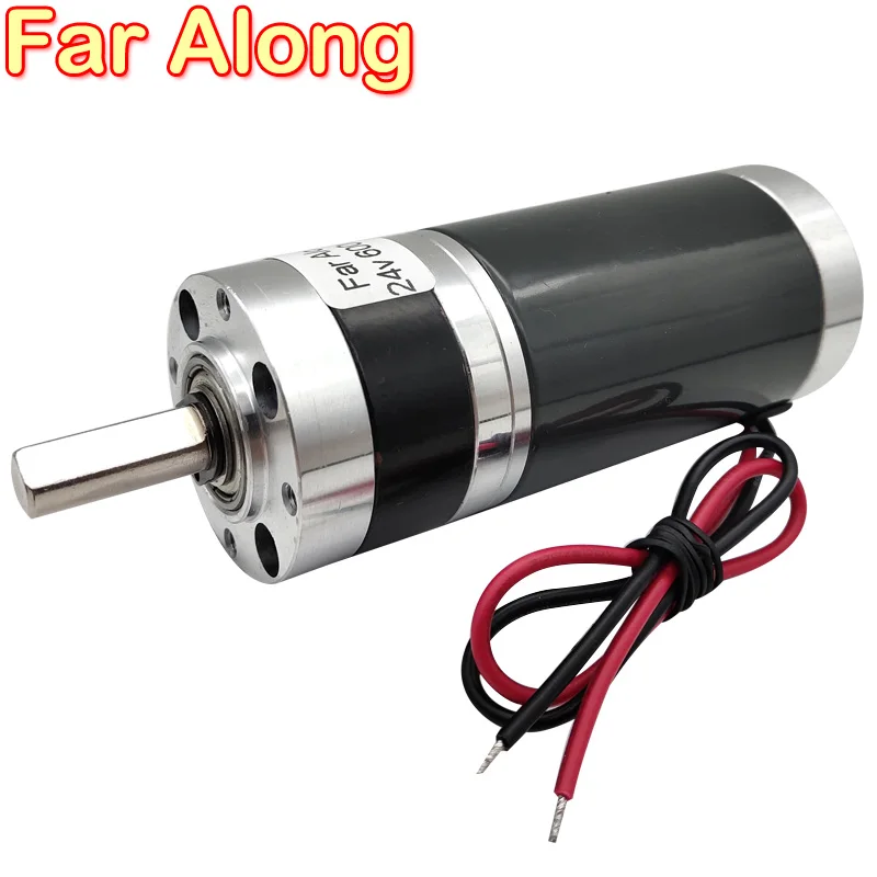 12V 24V DC Planetary Geared Motor Long Life High Torque Low Speed 5 To 500RPM Forward And Reverse Adjustable Speed 10W DC Motor