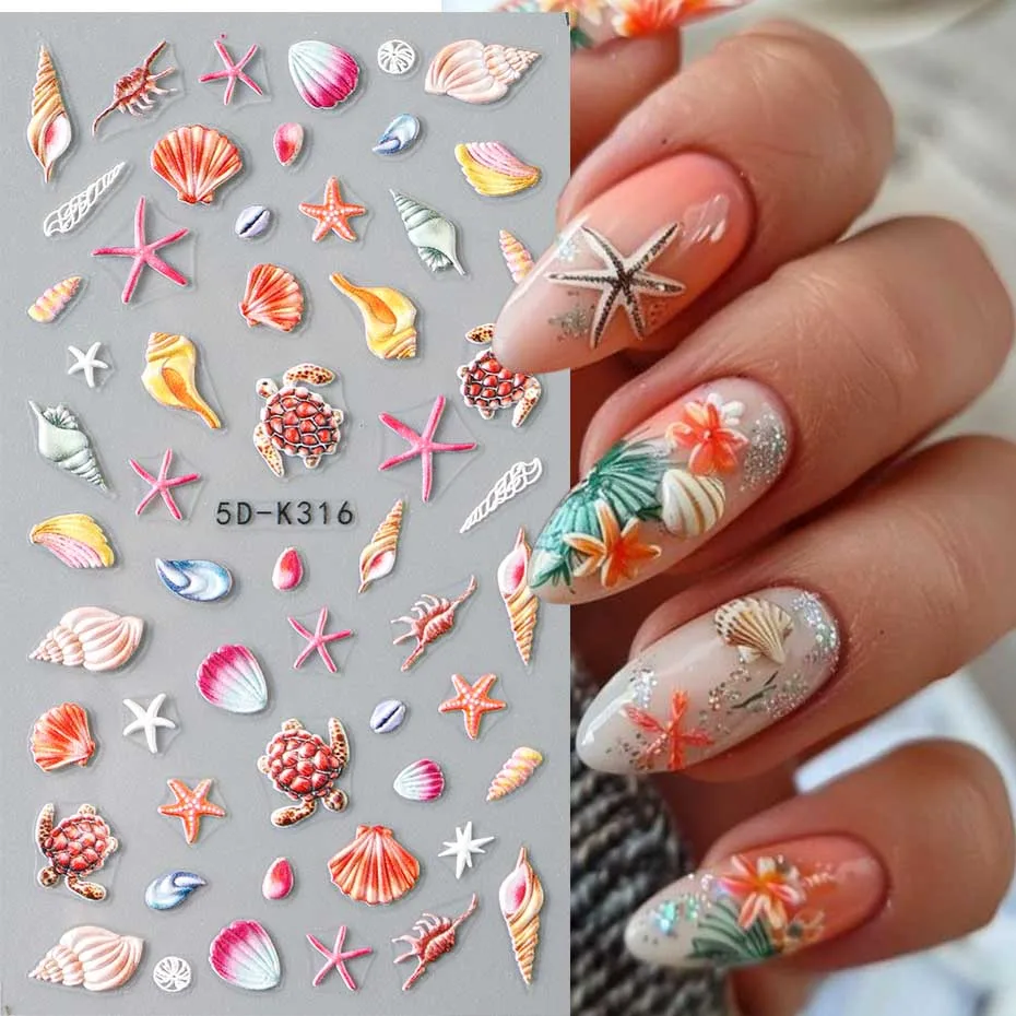 Cartoon Bee Daisy Nail Art Stickers Decals White Daisy Floral Cute Bee Self Adhesive Slider DIY Engraving Nail Art Decoration