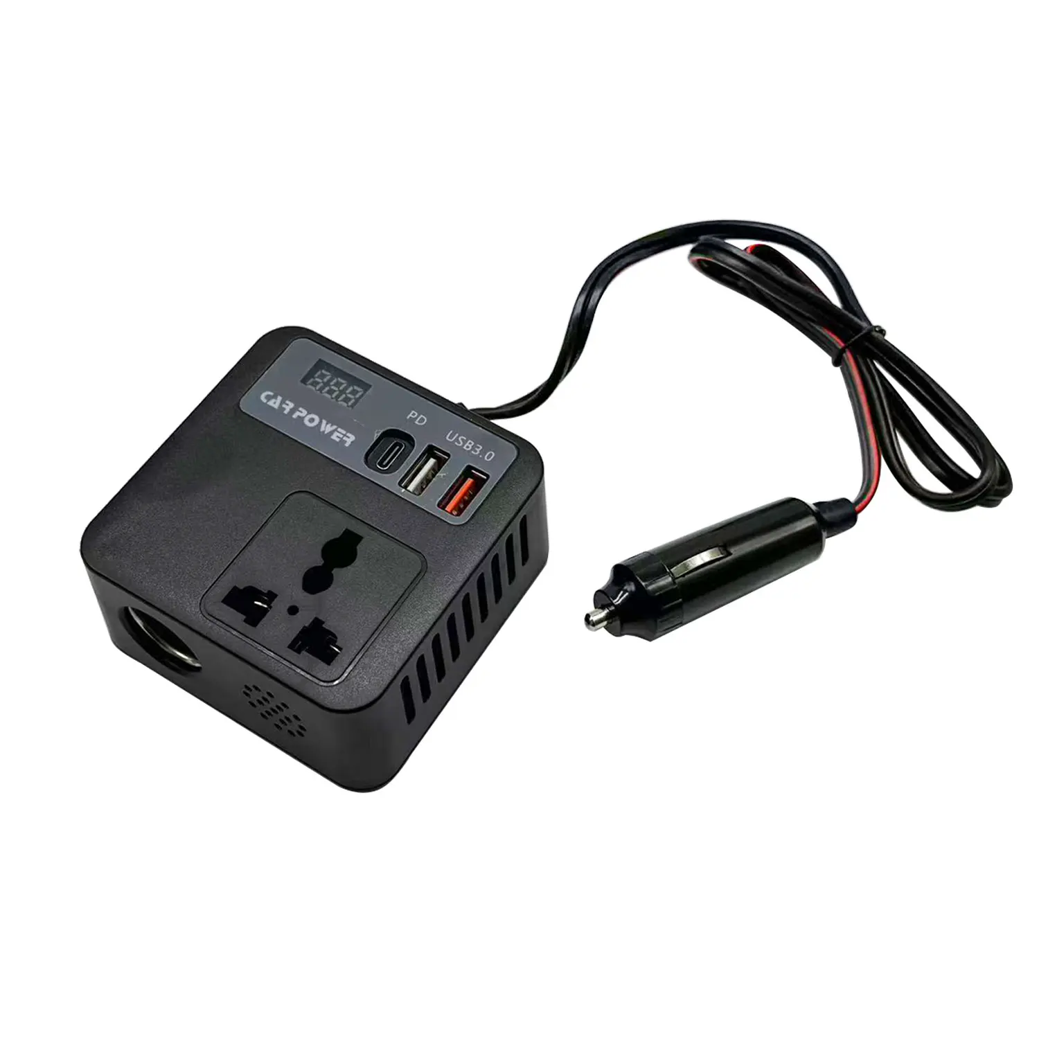 Car Power Inverter 12V 24V To 110V 220V Converter USB Port For Charger Truck Voltage Board Silent High Temperature Resistant Too