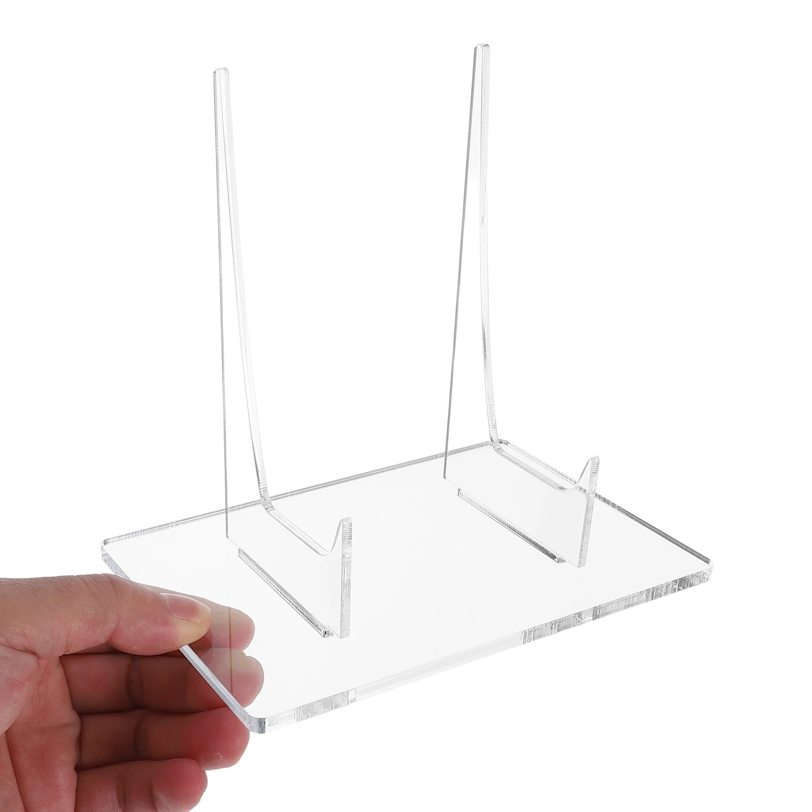 

Versatile Clear Acrylic Display Stand Holder For Picture Frames Books Plates Home Office Library School Museum Shelving Unit