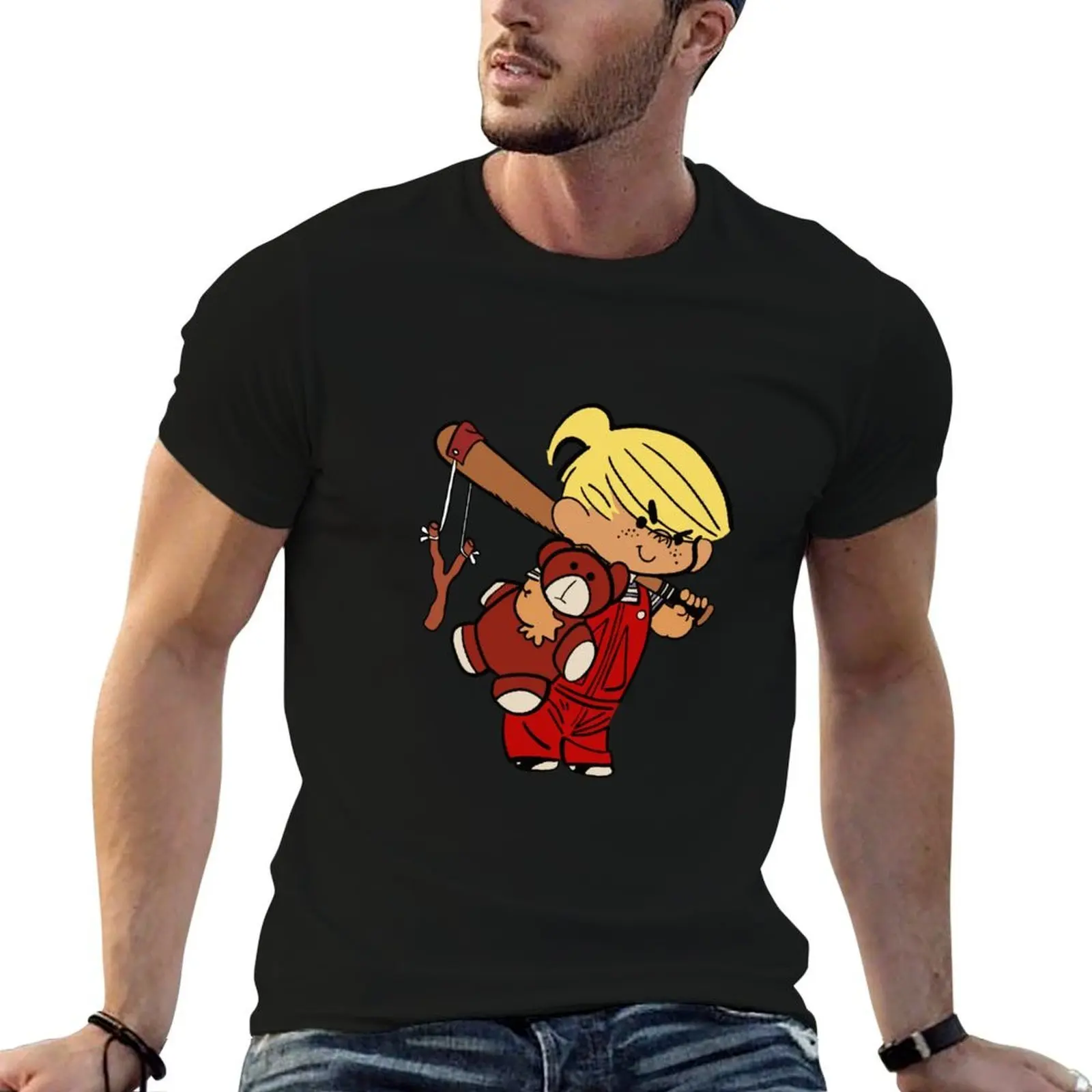 

Dennis the menace T-Shirt man t shirts high quality luxury brand t shirts for man cotton funny T-Shirt