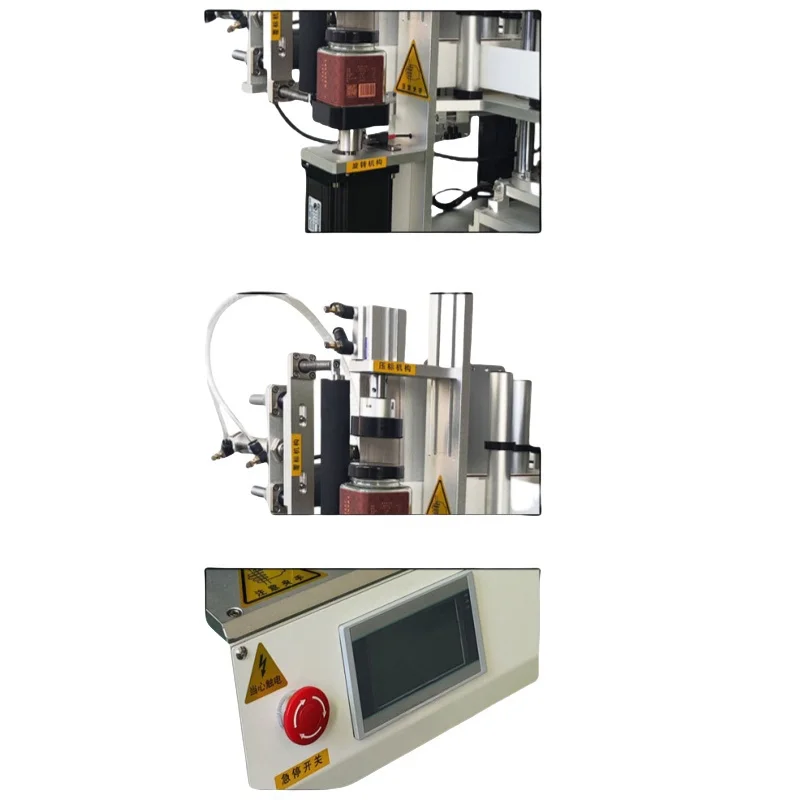 High Efficiency Semi Automatic Square Bottle Label Printing Machine for Cosmetic Lotion Bottle Labeling