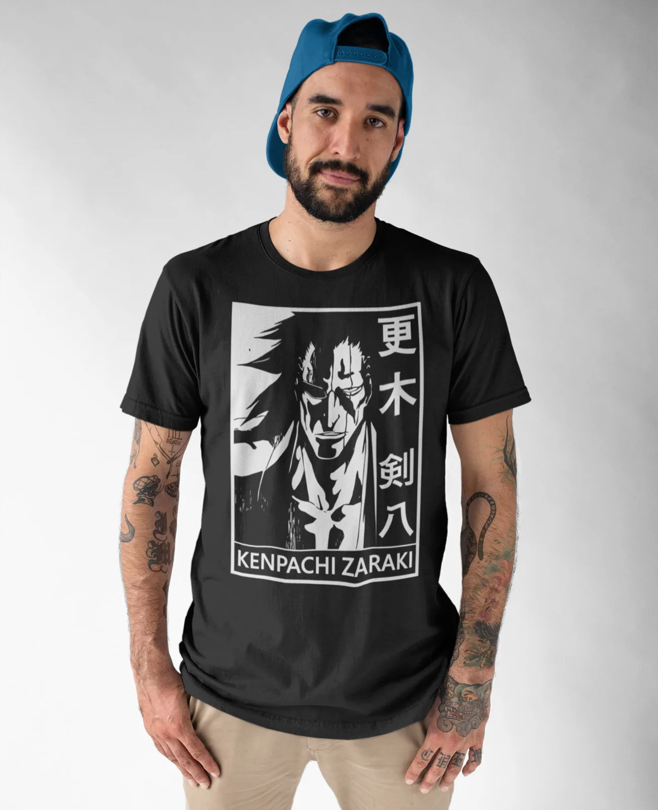 BLEACH Kenpachi Zaraki Japanese Anime Manga new 2022 black T-Shirt S to 5XL