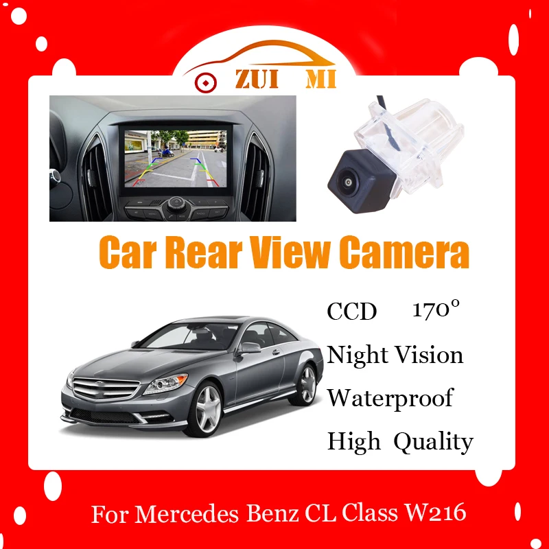 

Car Reverse Rear View Camera For Mercedes Benz CL Class W216 2007~2014 Waterproof CCD Full HD Night Vision Backup Parking Camera