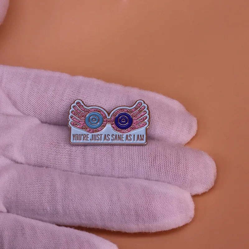 Anime Magic Castle Wizard Luna Spectrespecs Brooch Cartoon Peripheral Fans Cosplay Props Badge Gift