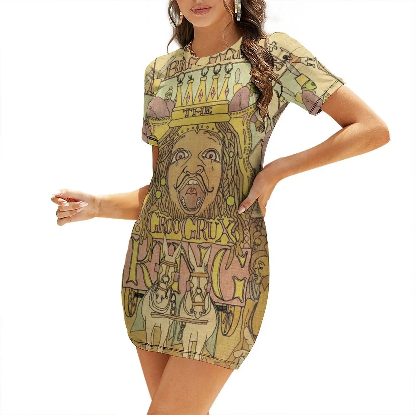 

Grux King Short-Sleeved Dress Casual dresses summer dress women 2025 Women's dresses Dress