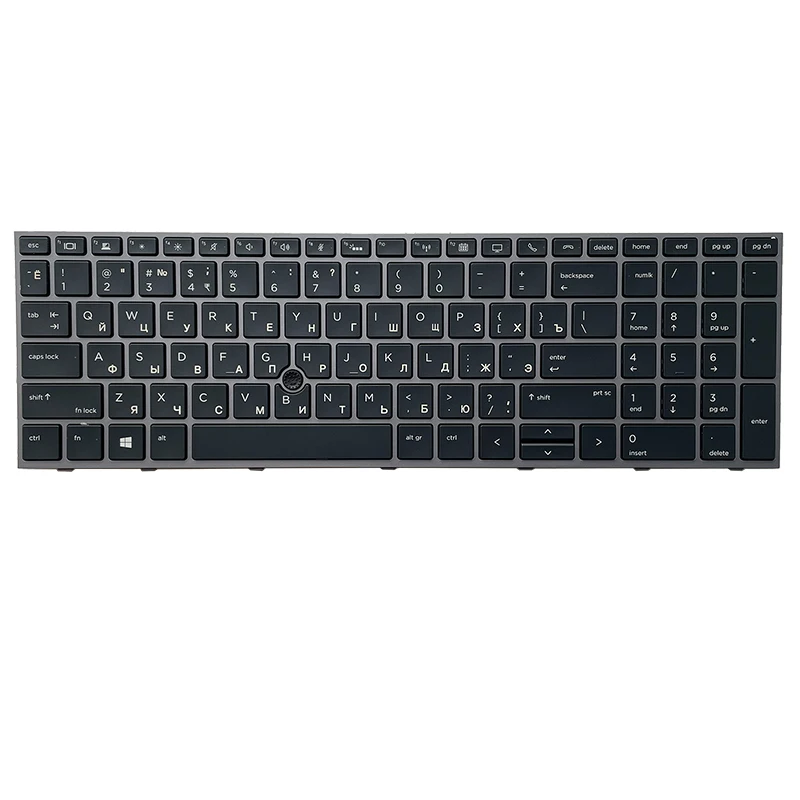 Imagem -03 - Teclado Russo dos Eua para hp Zbook 15 g5 15 g6 Zbook 17 g5 17 g6 com Retroiluminado