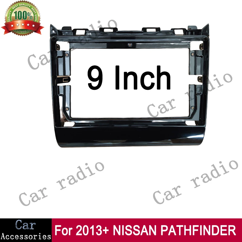 

9-дюймовый УФ-рамка для NISSAN PATHFINDER 2013+, автомобильный радиоприемник, стерео рамка для плеера, головное устройство, лицевая панель, крышка приборной панели