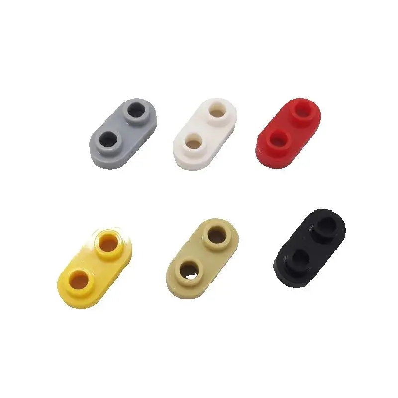 10PCS 35480 Round 1 x 2 with Open Stud Short Circle with 2 holes Block Moc Compatible with Brick DIY Toys
