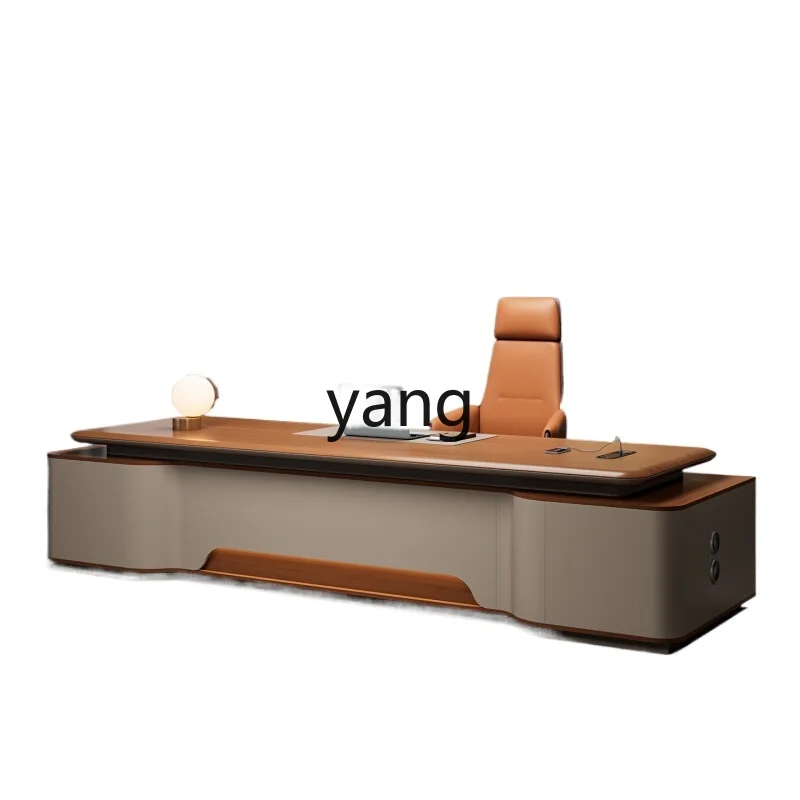 

CX light luxury atmosphere president desk office furniture manager desk and chair combination