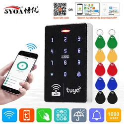 5YOA S10W Tuya Access Control APP Remote Smart Door Lock IP68 Waterproof Keyless Keypad WIFI Standalone EM RFID Card Door Entry