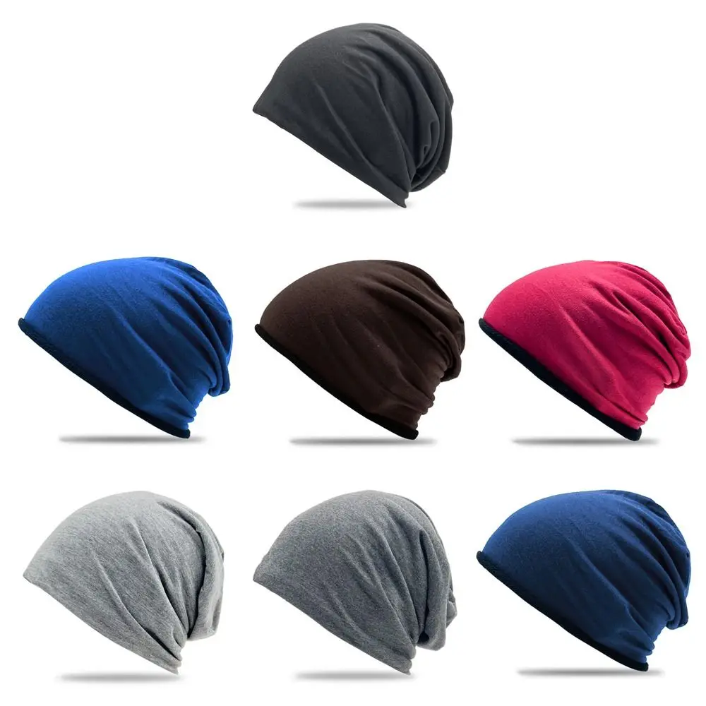 Winter Polar Fleece Beanie Hat Warm Slouchy Running Cycling Cap Lightweight Soft Earmuffs Bicycle Hat for Men Women
