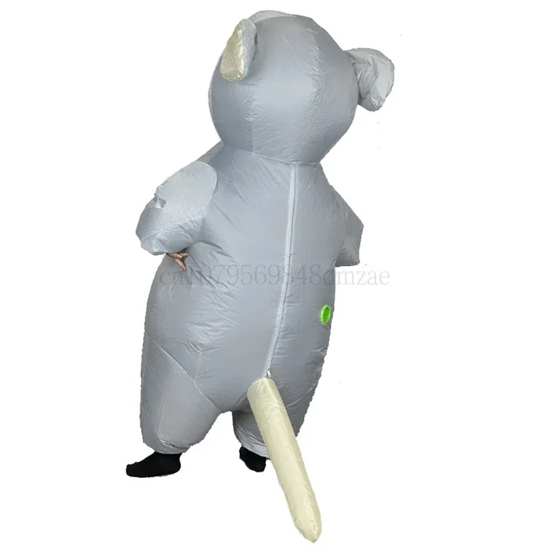 Costume da topo gonfiabile per adulto Costume cosplay da ratto con topo gonfiabile Divertente costume cosplay di carnevale per feste di Halloween