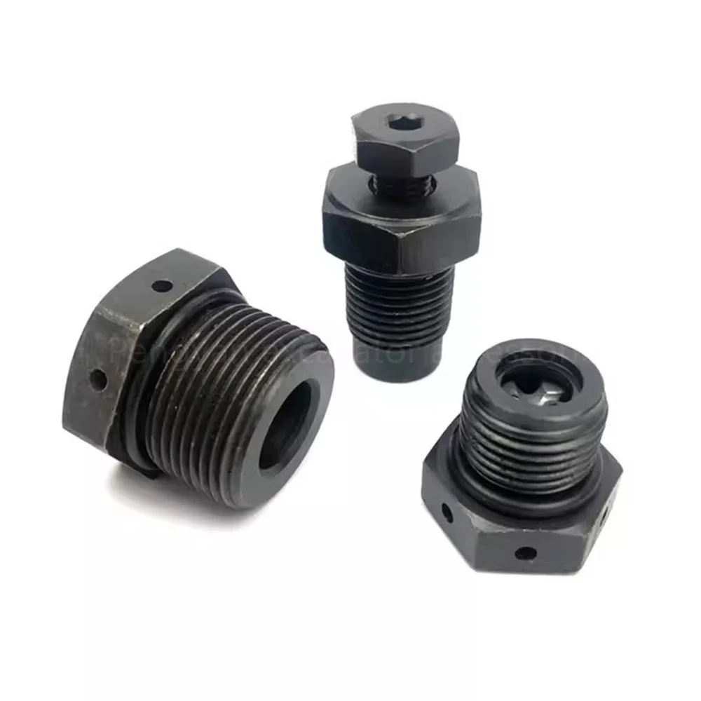 For 68/75/100/135/140 Hydraulic Breaker Exhaust Valve Charging Valve Filling Screw Nitrogen Valve Plug Excavator Parts