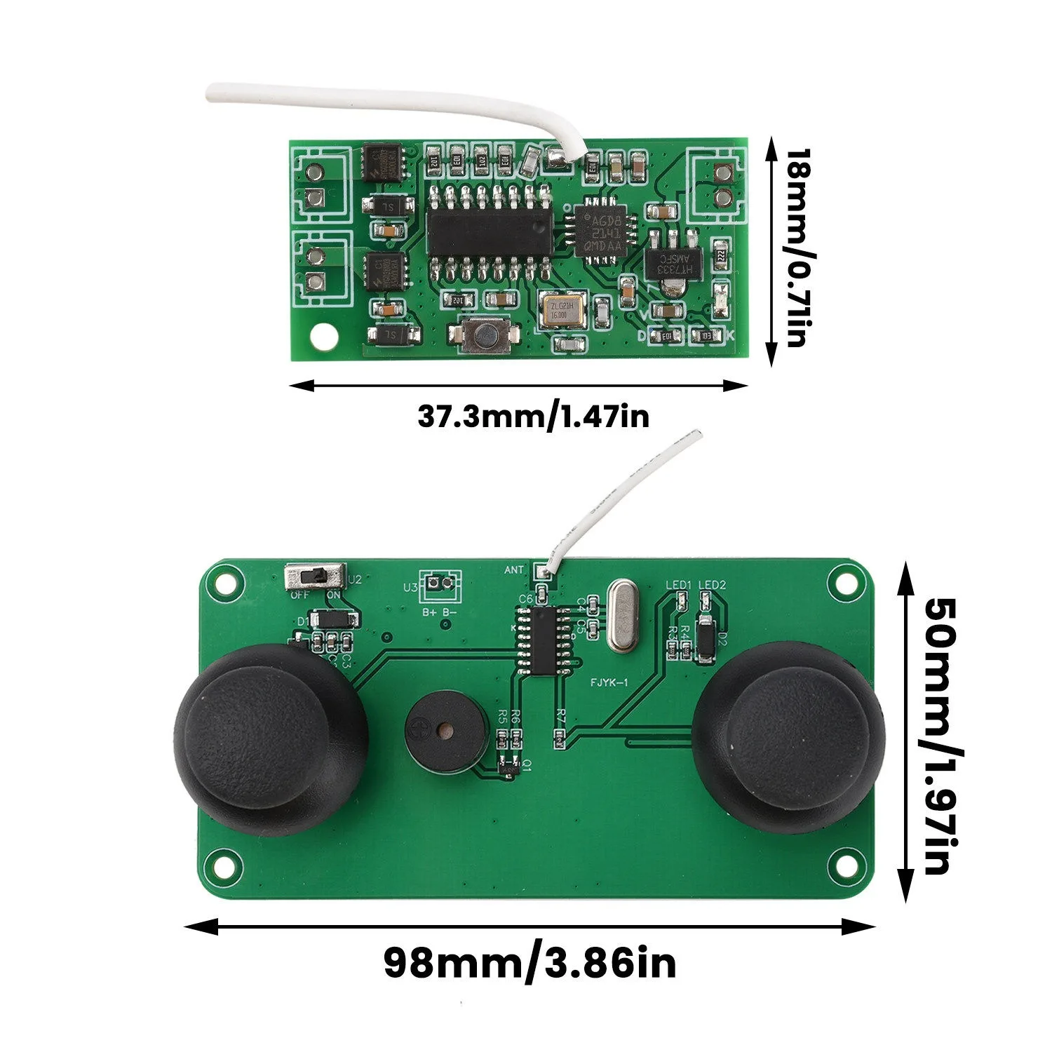 2.4G RC Airplane DIY Kit Fixed Wing Glider Differential Receiver Flight Control Board 3-5V Gyro for Coreless Motor N20 N30 N50
