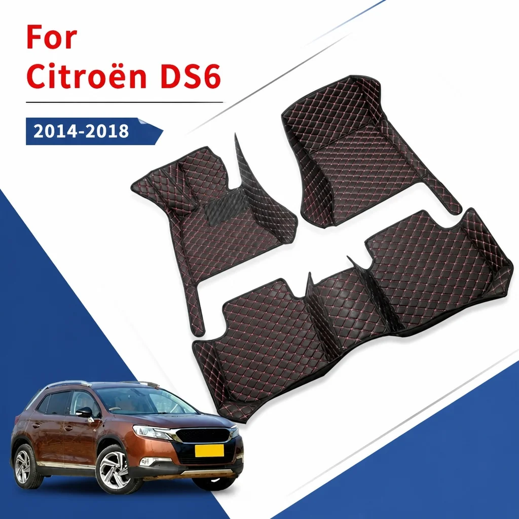 

Car Floor Mats For Citroen DS6 2018 2017 2016 2015 2014 Rugs Carpets Custom Styling Auto Interior Accessories Foot Pads Cover